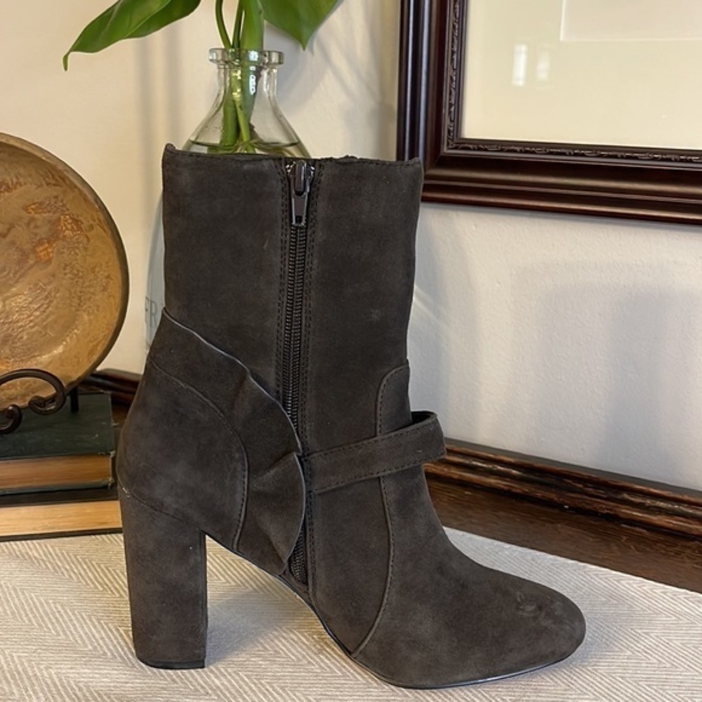 Kensie Lacey Bootie Women's Size 7.5 NEW‎ Brown Leather Buckle Accent - Picture 7 of 10